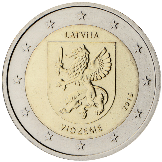 Latvia 2 euro (2016) - Vidzeme